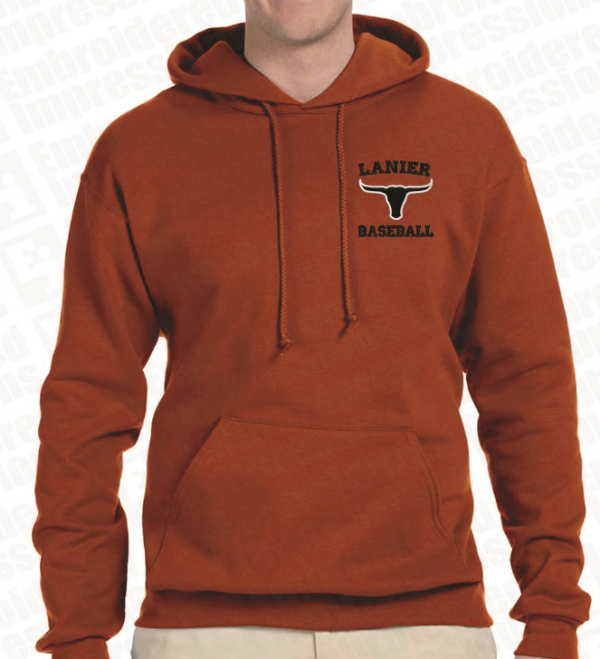 Hoodie dengan Logo Bordir pada Dada